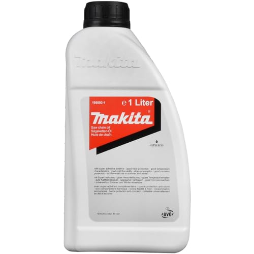 Makita 195093-1 Sägekettenöl Mineral+ 1l, Weiß