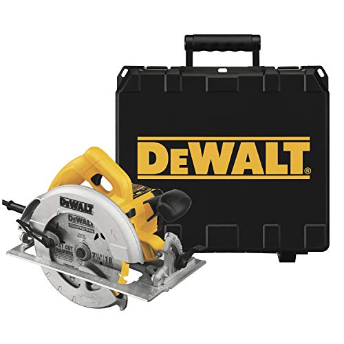 Dewalt 1.600 W Handkreissäge DWE575K (max. Schnitttiefe 67 mm, für Ablängarbeiten, Quer- und...