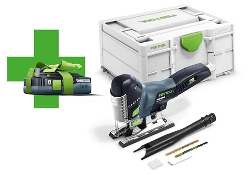 Festool Akku-Pendelstichsäge PSC 420 EB-Basic-4,0 CARVEX (mit Akkupack, Sägeblätter, Splitterschutz), im Systainer