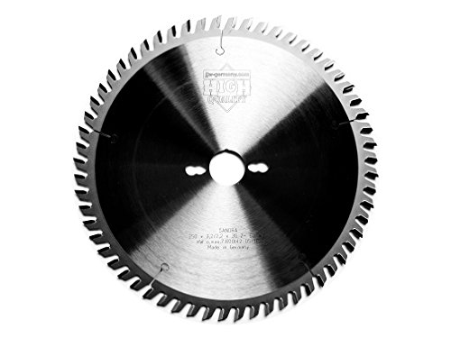 jjw-germany HM - Kreissägeblatt Sandra 250 x 30 Z= 60 WZ für Tisch oder Formatkreissäge, 1 Stück, 4250980601025