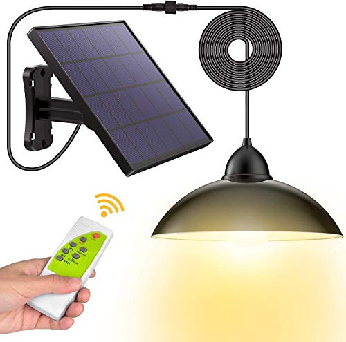 LOZAYI Solarlampen für Außen, Solar Hängelampe mit Fernbedienung,5m Kabel,180 ° Einstellbares...