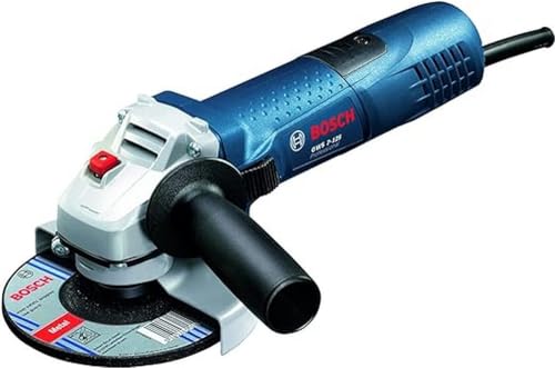 Bosch Professional Winkelschleifer GWS 7-125 (Scheiben-Ø 125mm, Leistung 720 Watt, inkl. Zusatzhandgriff, Aufnahmeflansch, Schutzhaube, Spannmutter, Zweilochschlüssel)