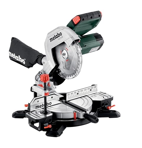 Metabo Kapp- und Gehrungssäge KS 216 M – 610216000 – Mit Precision Cut Line, 216 mm Sägeblatt – 2 m...