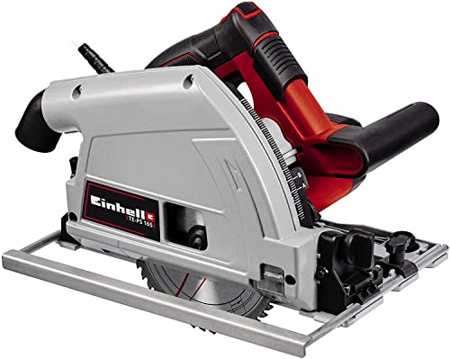 Einhell Tauchsäge TE-PS 165 (1.200 Watt, werkzeuglose Einstellung bei Schnitttiefe + Neigungswinkel, hochwertiges Hartmetall-Sägeblatt, Sägeblattarretierung)