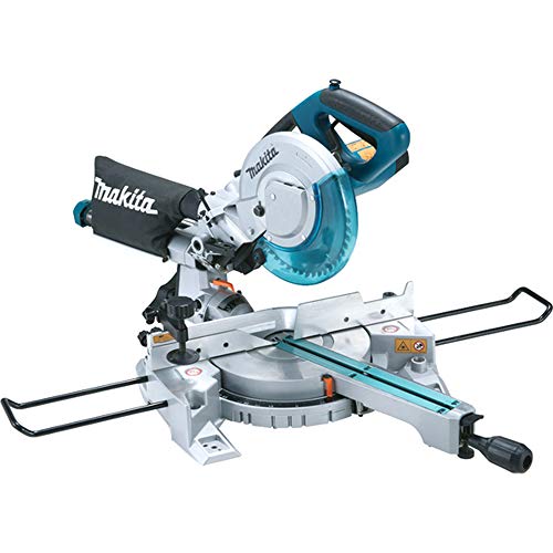 Makita Kapp- und Gehrungssäge (Sägeblatt-ø 216 mm, 1400 W, Arbeitstisch drehbar, Maße 755x450x488 mm)...