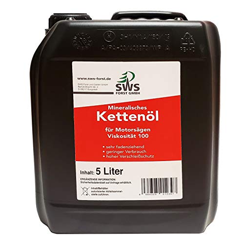 SWS Forst GmbH SUPER-OIL Kettenöl Sägekettenöl mit Haftzusatz für Kettensägen Führungsschienen und...