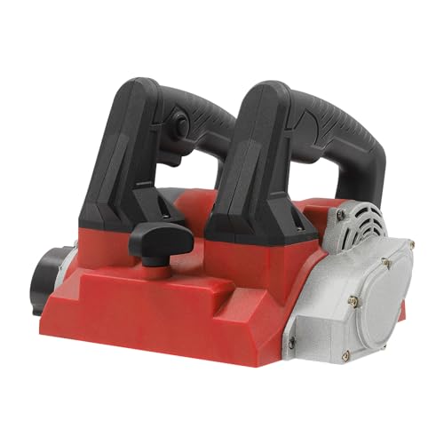 Betonfräse Elektrische 1300W, 1000-4000r/min Sanierungsfräse Einstellbare Tiefe 1-4mm Putzfräse Mauerfräse Wandhobelmaschine Walzenfräse (Rot)