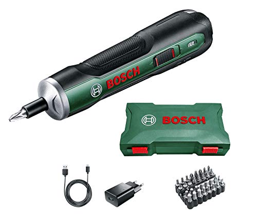 Bosch - Ergonomischer Akkuschrauber PushDrive (eingebauter 3,6-V-1,5-Ah-Akku, Micro-USB-Aufladung, Lieferung...