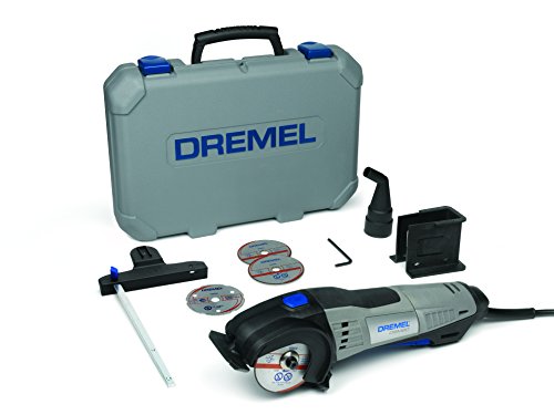 Dremel Kompaktsäge 710W Handkreissäge Set (mit 6 Zubehören und 1 Staubsaugeraufsatz, zum Sauberen Schneiden...