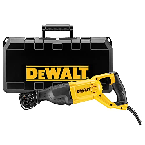 DEWALT 1.100 Watt Säbelsäge (Hublänge 29 mm, max. Schnittleistung (Holz) 280 mm, inkl. Transportkoffer), DWE305PK