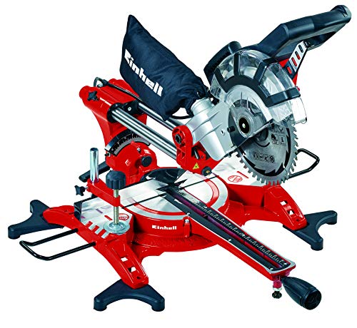 Einhell Zug Kapp Gehrungssäge TC-SM 2131 Dual (1800 W, Sägeblatt Ø 210 mm, Schnittbreite 310 mm,...