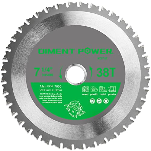 Diment Power Kreissägeblatt 185mm*30mm*38T zum Schneiden von Stahl, Aluminium, Holz, Kunststoff verwendet werden