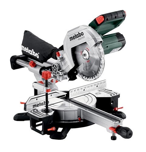 Metabo Kapp- und Gehrungssäge KGS 216 M – 613216000 – Mit Precision Cut Line, 216 mm Sägeblatt und...