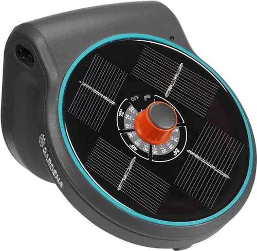 Gardena Solar-Bewässerung AquaBloom Set: Solarbetriebenes Bewässerungssystem für Balkon- und...