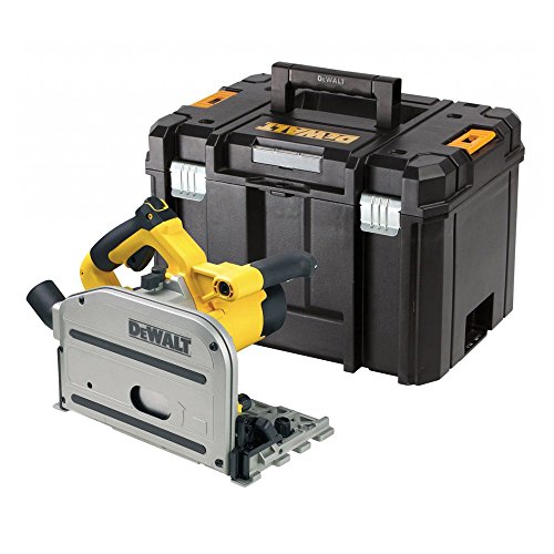 Dewalt 1.300 Watt Tauchkreissäge DWS520KT (für Führungsschienen, max. Schnitttiefe 59 mm, mit...