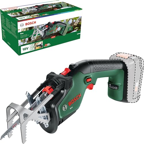 Bosch Akku-Gartensäge/Säbelsäge/Reciprosäge (ohne Akku, 18-Volt-System, Schneidekapazität 80 mm, mit...