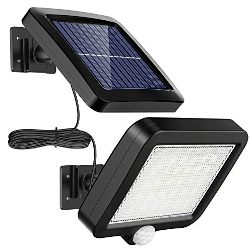 Solarlampen für Außen, MPJ 56 LED Solarleuchte Aussen mit Bewegungsmelder, IP65 Wasserdichte,...