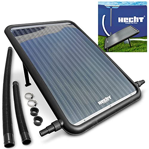 Hecht Solar Poolheizung – 96 x 59 cm Solarkollektor – 12 l Wasserinhalt – 10.000 l/h Durchflussmenge – Zubehör für Ihren Swimmingpool zum Erwärmen des Wasser – Solarheizung – Pool-Solarheizung