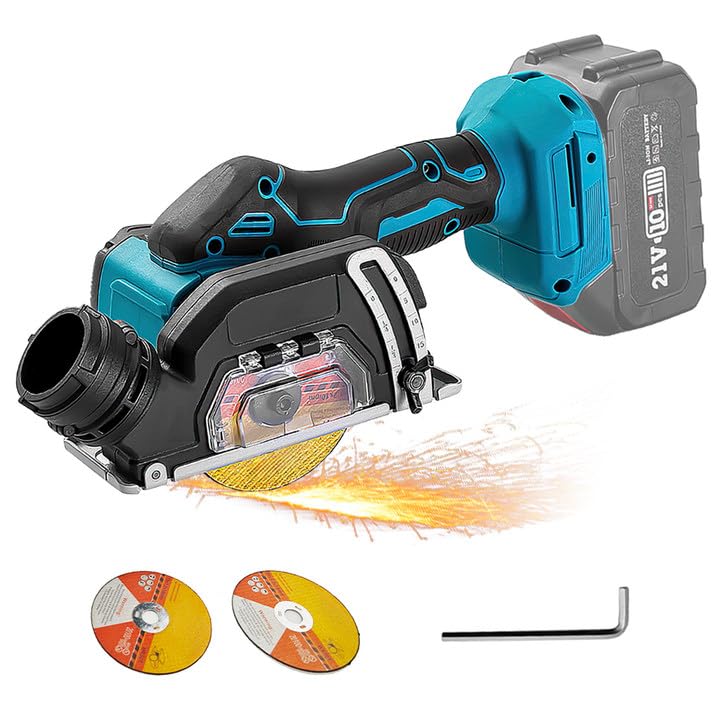 Bürstenlose Mini Kreissäge,Handkreissäge für Makita 18V Li-Ion Akku1000 W Handkreissäge mit Laser,...