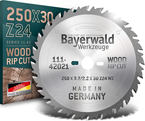Bayerwald - HM Kreissägeblatt - Ø250 x 3.2/2.2 x 30 (Für Holz, Brennholz etc.) Serie 11.42 | 24 Z