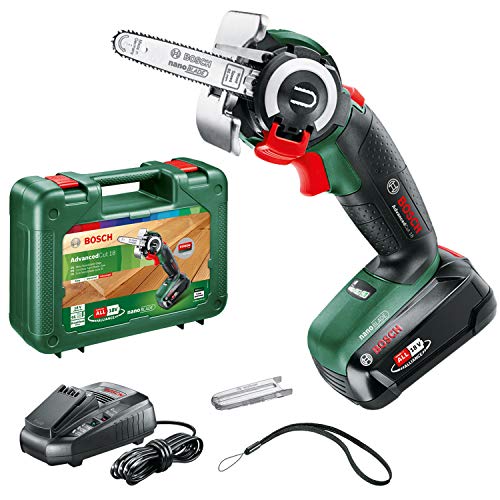 Bosch Home and Garden 18 Nanoblade Akku-Säge Advancedcut, 18 Volt System, in Tragetasche, Grün